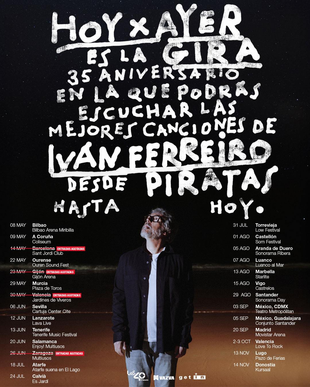 Ivan Ferreiro cartel Gira Hoy X Ayer